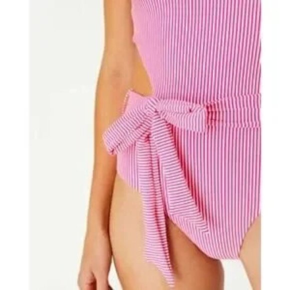 Onia Rumi Stripes One Piece Swimsuit Size S NWOT Cutout Backless - Picture 3 of 9